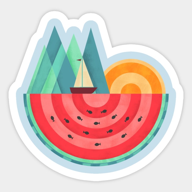 Nature Watermelon Sticker by coffeeman